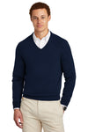 Brooks Brothers Cotton Stretch V-Neck Sweater BB18400