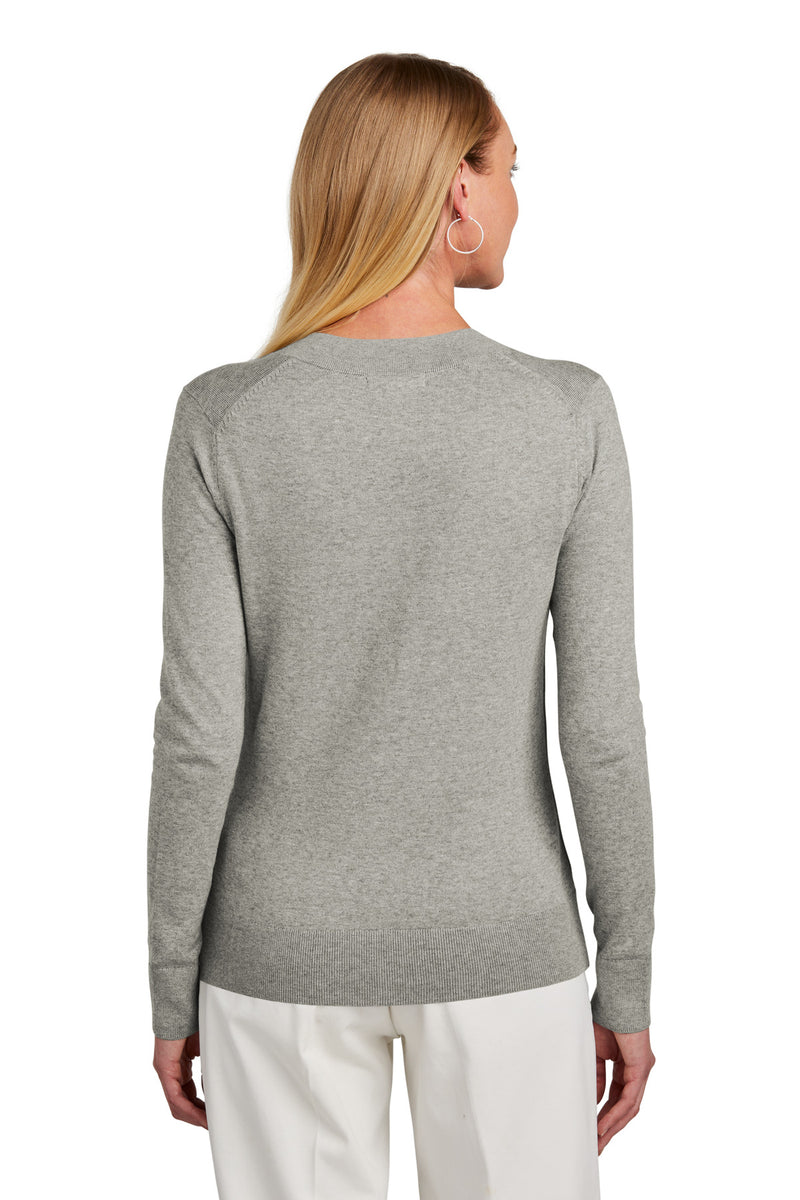 Load image into Gallery viewer, Brooks Brothers Women&#39;s Cotton Stretch V-Neck Sweater BB18401
