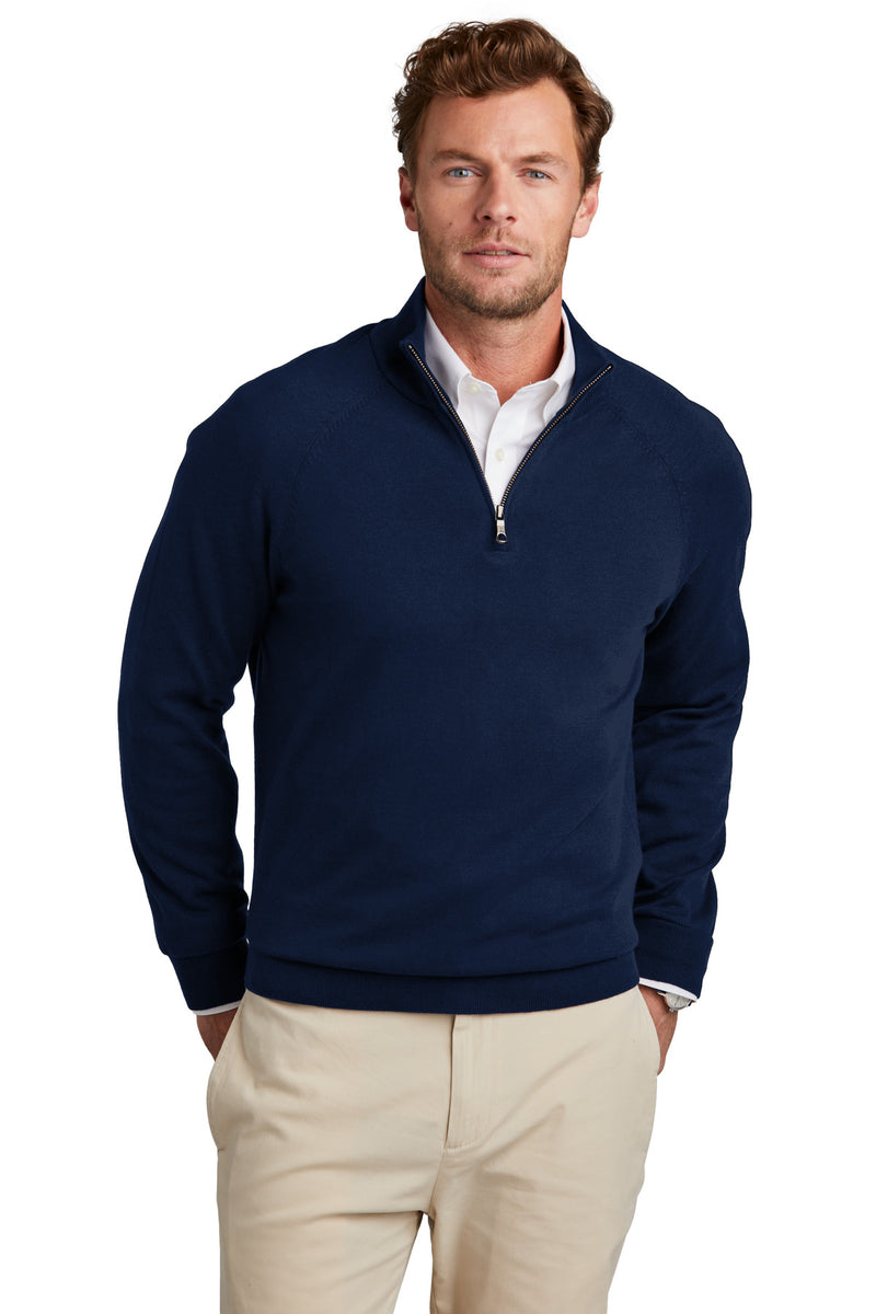 Load image into Gallery viewer, Brooks Brothers Cotton Stretch 1/4-Zip Sweater BB18402
