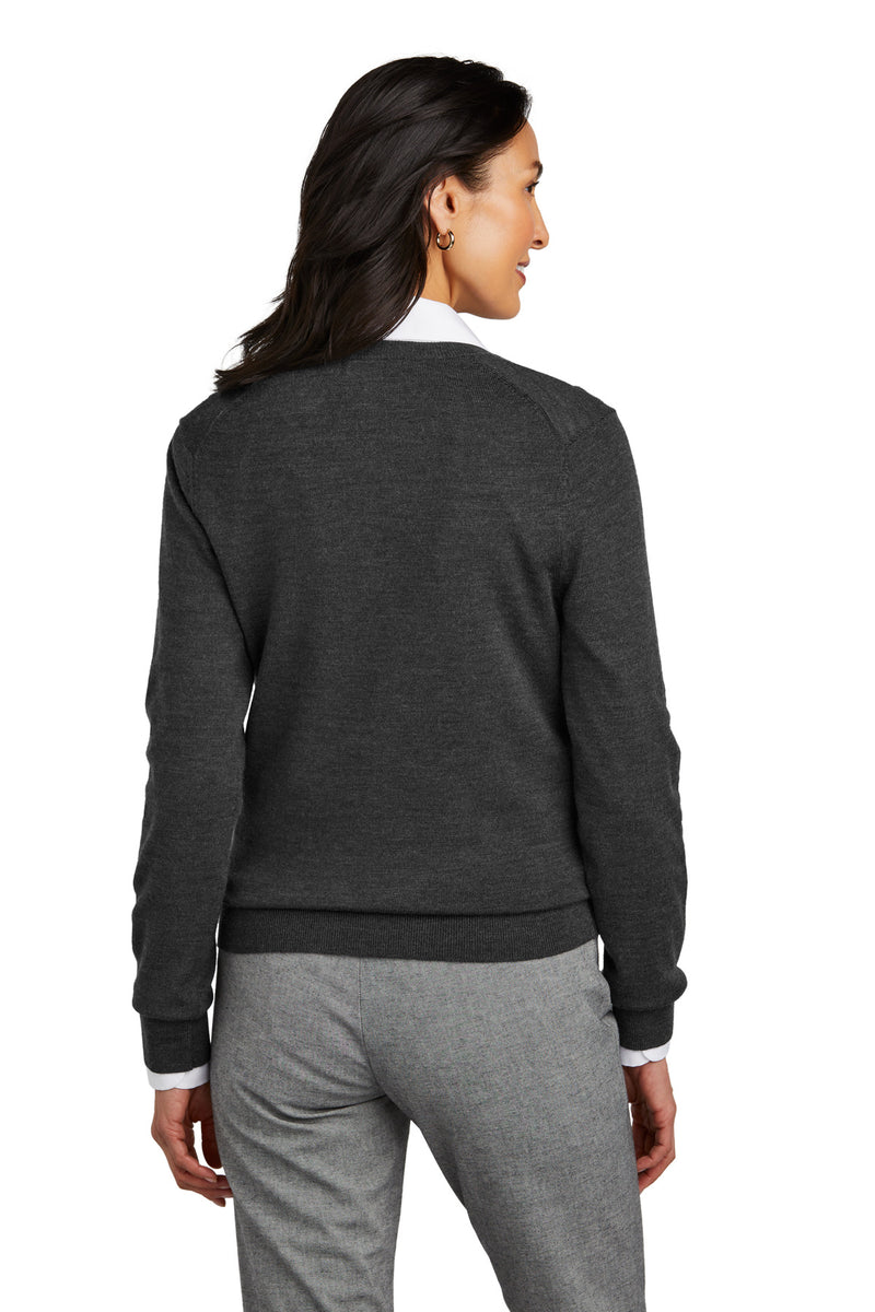 Load image into Gallery viewer, Brooks Brothers Women&#39;s Washable Merino V-Neck Sweater BB18411
