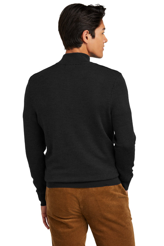 Brooks Brothers Washable Merino Birdseye 1/4-Zip Sweater BB18412