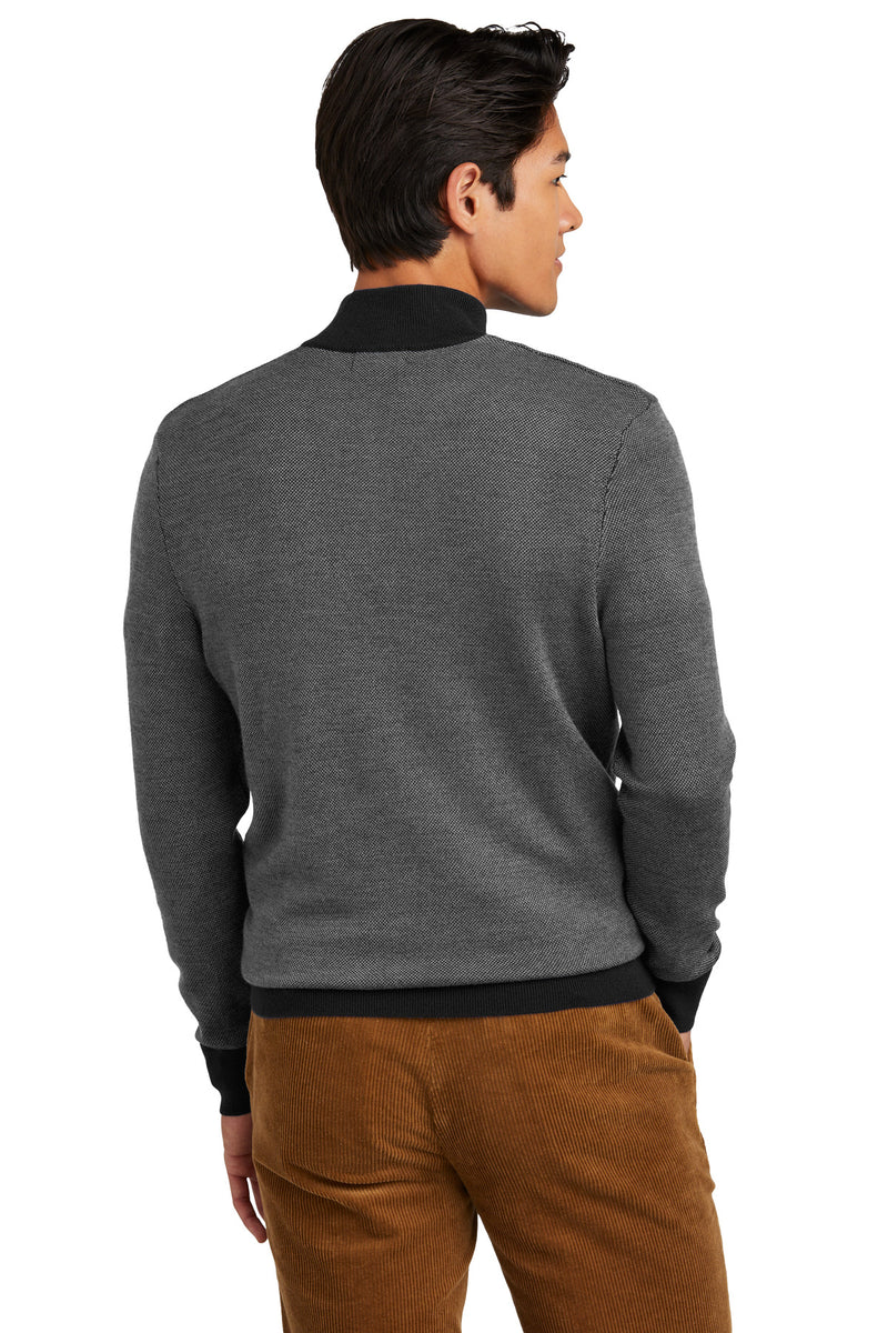 Load image into Gallery viewer, Brooks Brothers Washable Merino Birdseye 1/4-Zip Sweater BB18412
