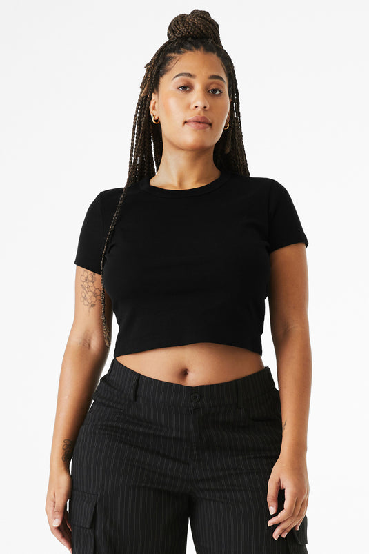BELLA+CANVAS Women's Micro Rib Baby Tee BC1010