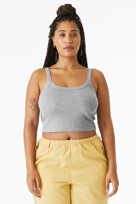 BELLA+CANVAS Women's Micro Rib Spaghetti Strap Tank BC1012