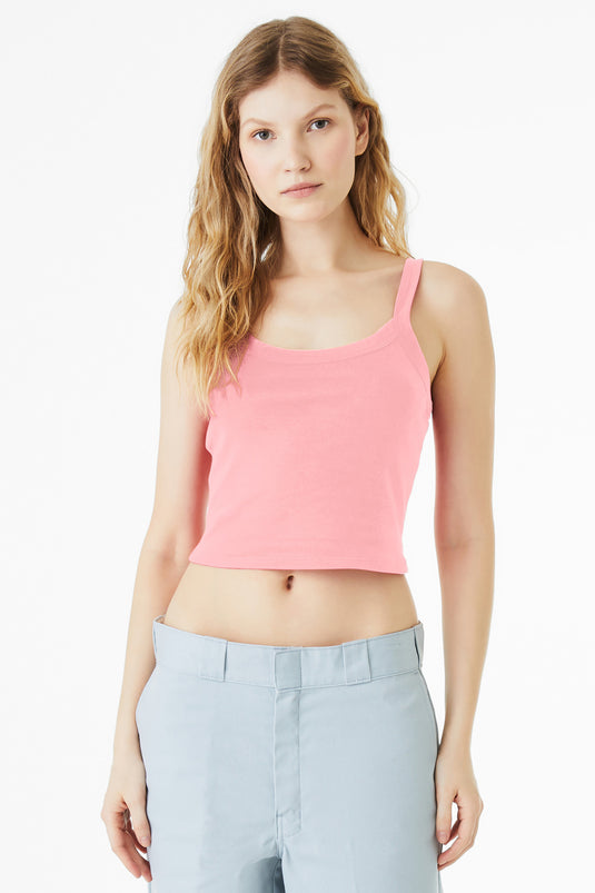 BELLA+CANVAS Women's Micro Rib Spaghetti Strap Tank BC1012
