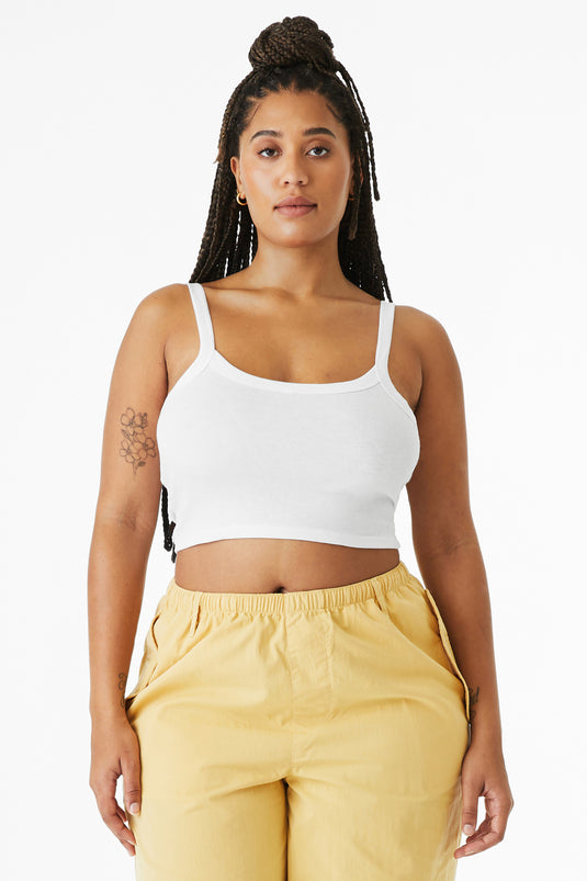 BELLA+CANVAS Women's Micro Rib Spaghetti Strap Tank BC1012