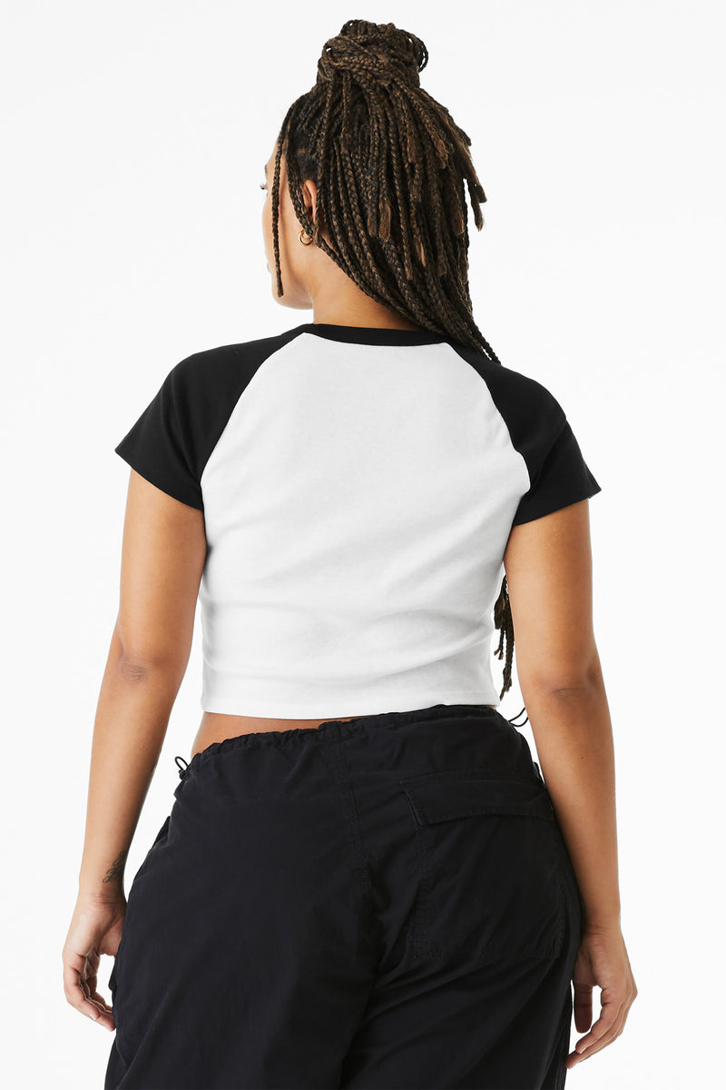 Load image into Gallery viewer, BELLA+CANVAS Women&#39;s Micro Rib Raglan Baby Tee BC1201
