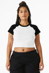 BELLA+CANVAS Women's Micro Rib Raglan Baby Tee BC1201