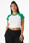 BELLA+CANVAS Women's Micro Rib Raglan Baby Tee BC1201