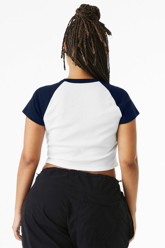BELLA+CANVAS Women's Micro Rib Raglan Baby Tee BC1201