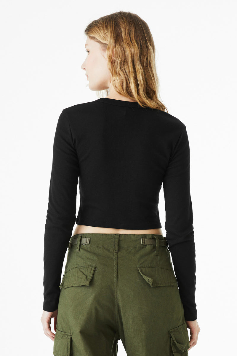 Load image into Gallery viewer, BELLA+CANVAS Women&#39;s Micro Rib Long Sleeve Baby Tee BC1501
