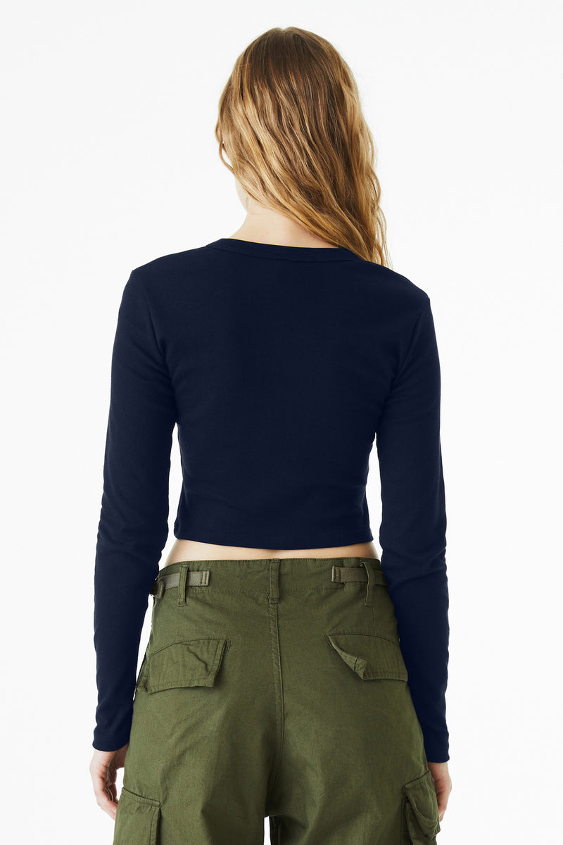 Load image into Gallery viewer, BELLA+CANVAS Women&#39;s Micro Rib Long Sleeve Baby Tee BC1501
