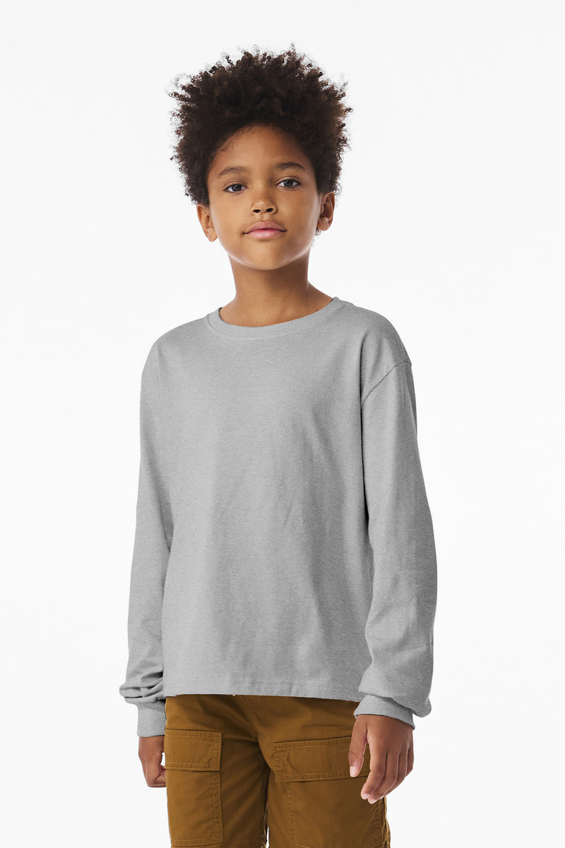 Load image into Gallery viewer, BELLA+CANVAS Youth 6-Ounce Heavyweight Long Sleeve Tee BC3511Y
