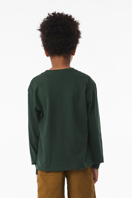 BELLA+CANVAS Youth 6-Ounce Heavyweight Long Sleeve Tee BC3511Y