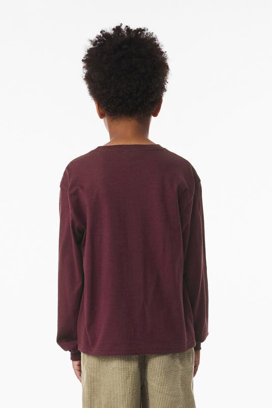 BELLA+CANVAS Youth 6-Ounce Heavyweight Long Sleeve Tee BC3511Y