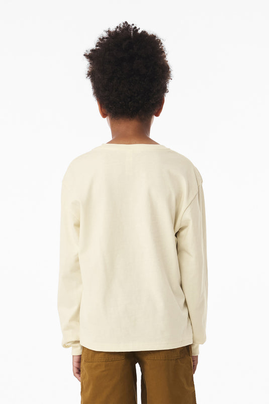 BELLA+CANVAS Youth 6-Ounce Heavyweight Long Sleeve Tee BC3511Y