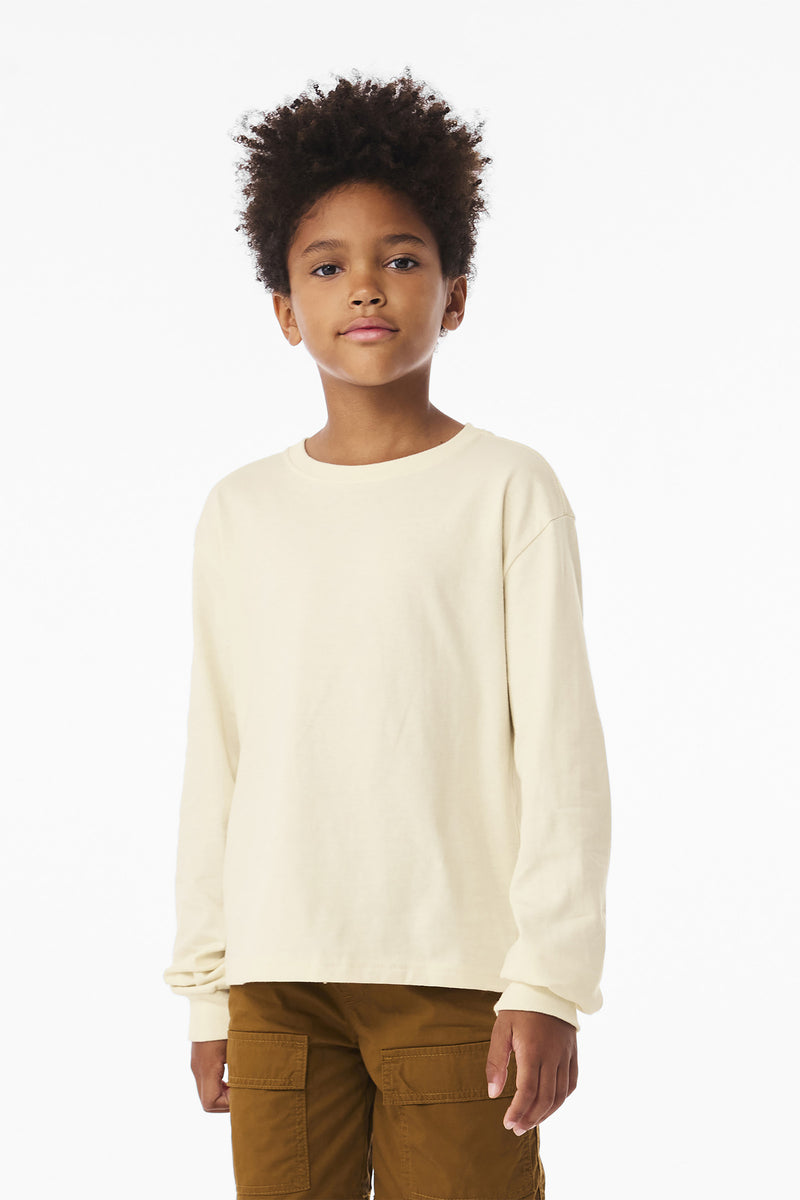 Load image into Gallery viewer, BELLA+CANVAS Youth 6-Ounce Heavyweight Long Sleeve Tee BC3511Y
