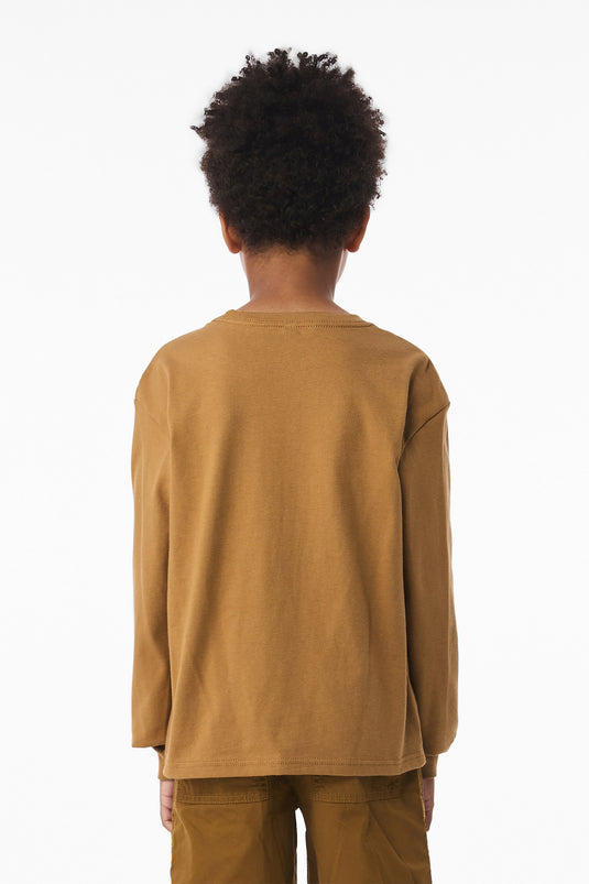 BELLA+CANVAS Youth 6-Ounce Heavyweight Long Sleeve Tee BC3511Y