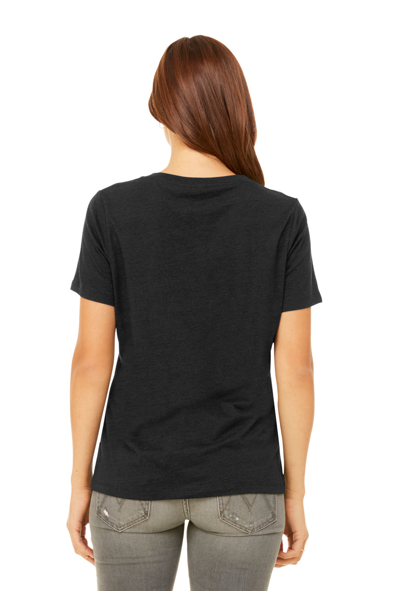 Load image into Gallery viewer, BELLA+CANVAS Women&#39;s Relaxed Heather CVC V-Neck Tee BC6405CVC
