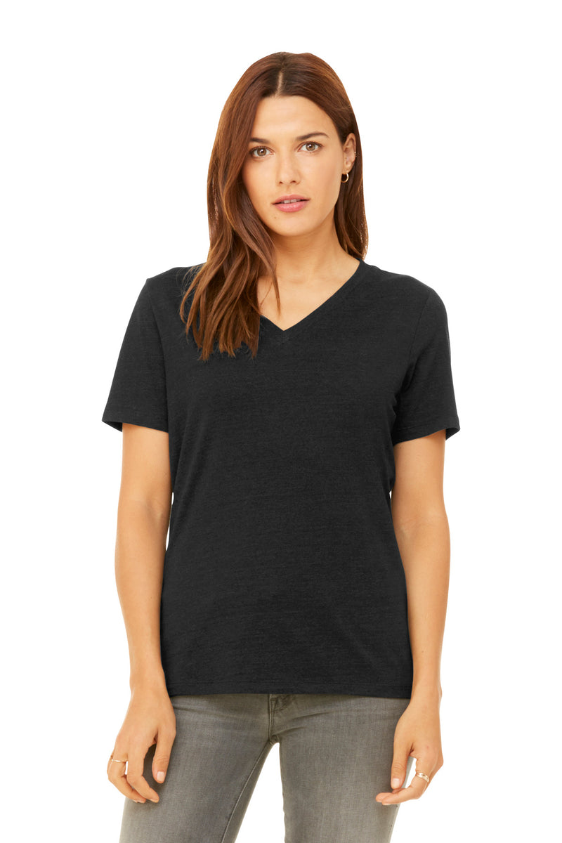 Load image into Gallery viewer, BELLA+CANVAS Women&#39;s Relaxed Heather CVC V-Neck Tee BC6405CVC
