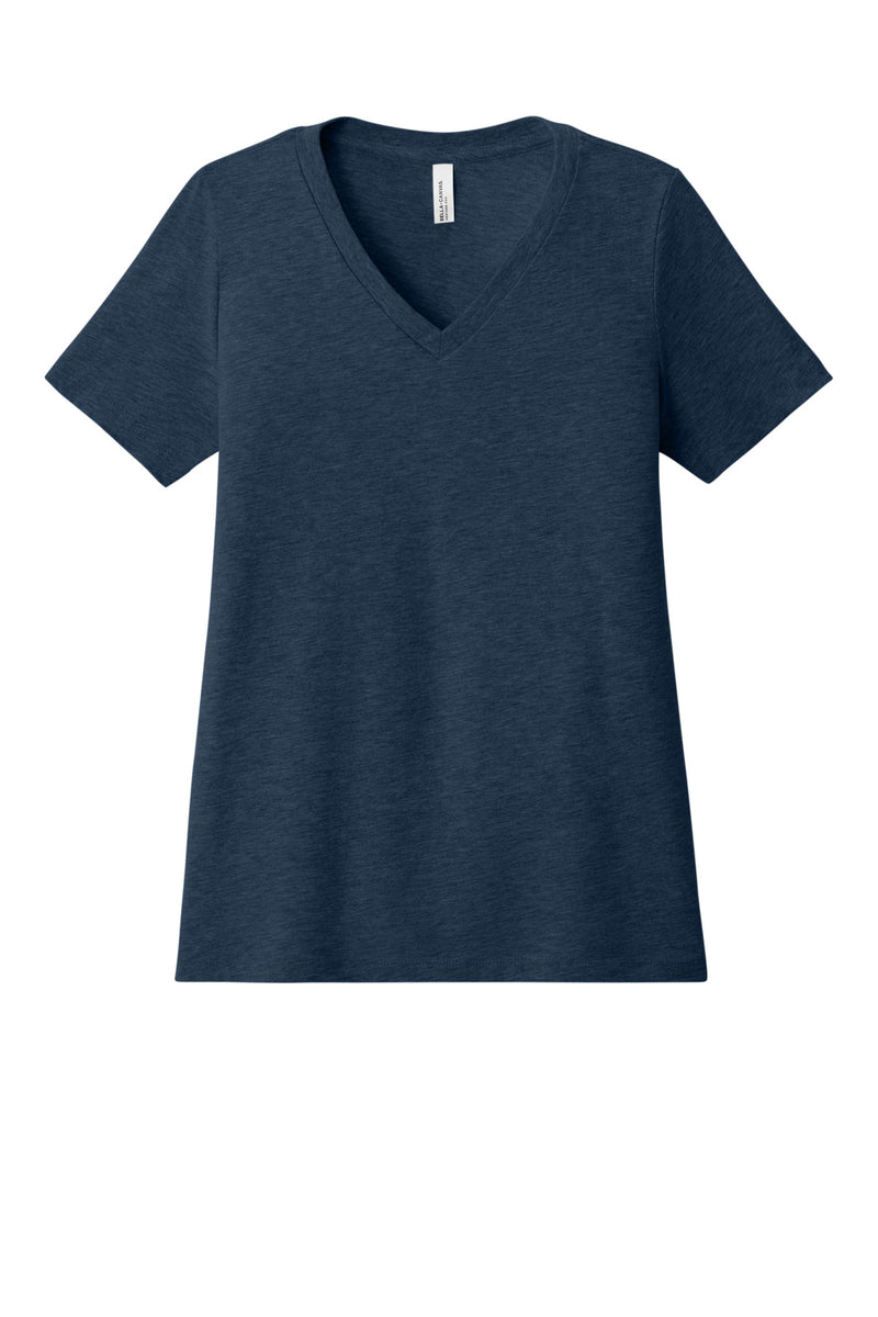 Load image into Gallery viewer, BELLA+CANVAS Women&#39;s Relaxed Heather CVC V-Neck Tee BC6405CVC
