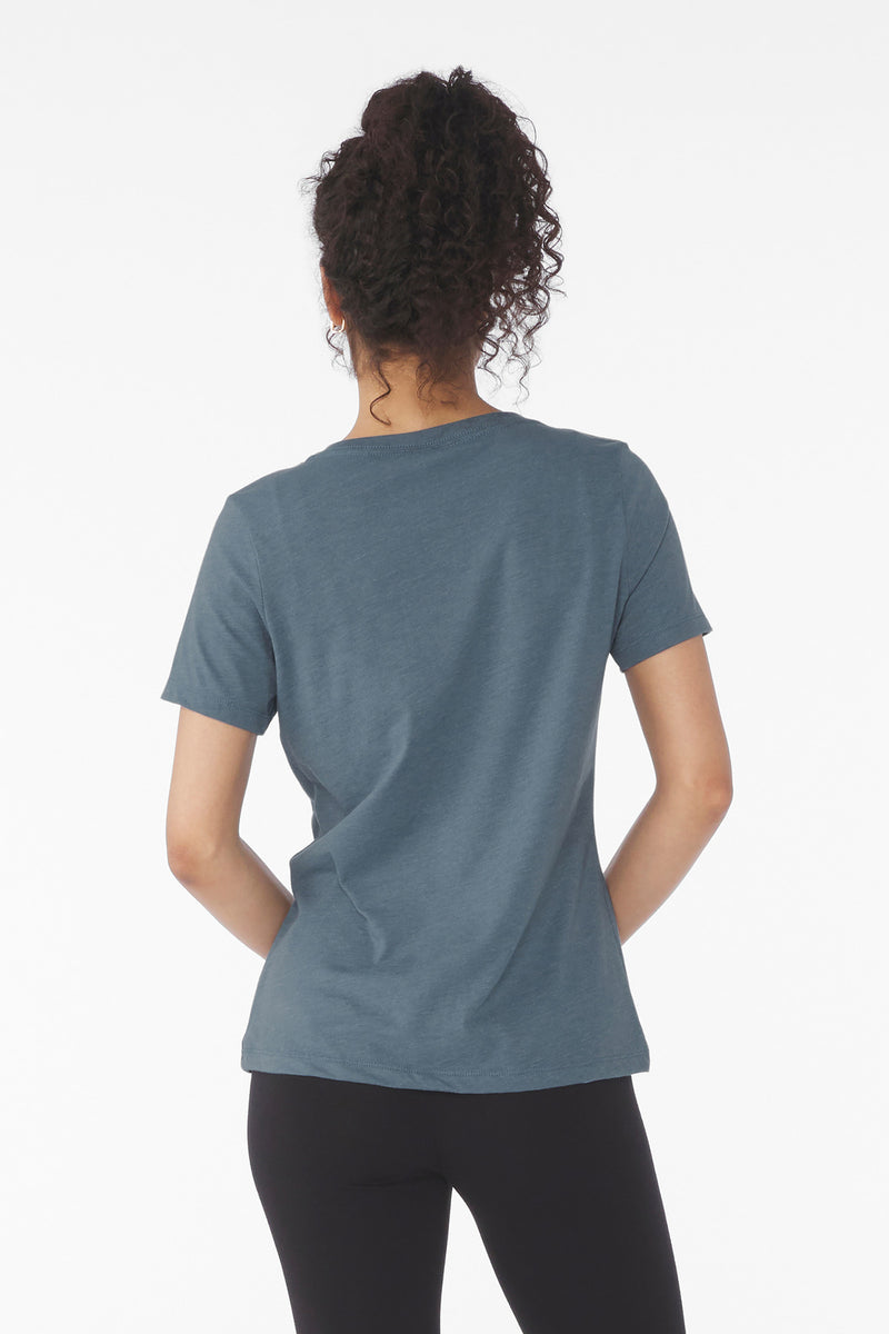Load image into Gallery viewer, BELLA+CANVAS Women&#39;s Relaxed Heather CVC V-Neck Tee BC6405CVC

