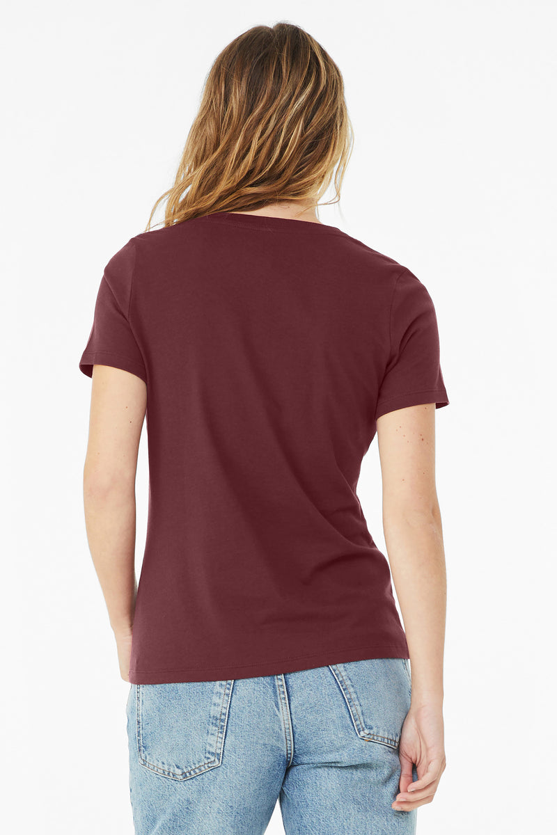 Load image into Gallery viewer, BELLA+CANVAS  Women&#39;s Relaxed Jersey Short Sleeve V-Neck Tee. BC6405
