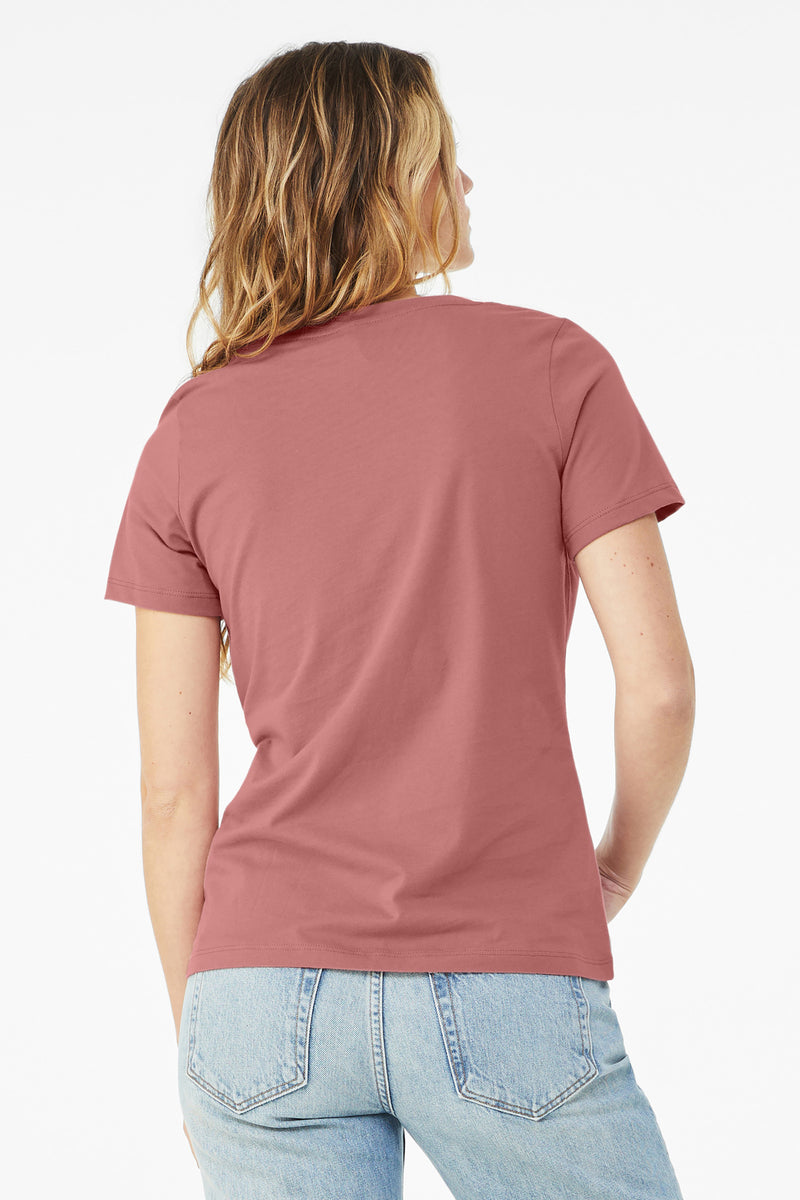 Load image into Gallery viewer, BELLA+CANVAS  Women&#39;s Relaxed Jersey Short Sleeve V-Neck Tee. BC6405
