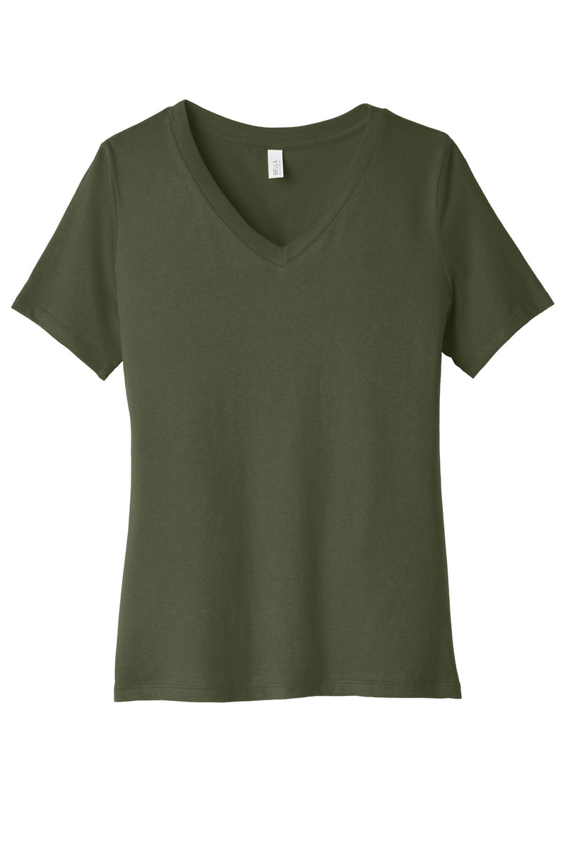 Load image into Gallery viewer, BELLA+CANVAS  Women&#39;s Relaxed Jersey Short Sleeve V-Neck Tee. BC6405
