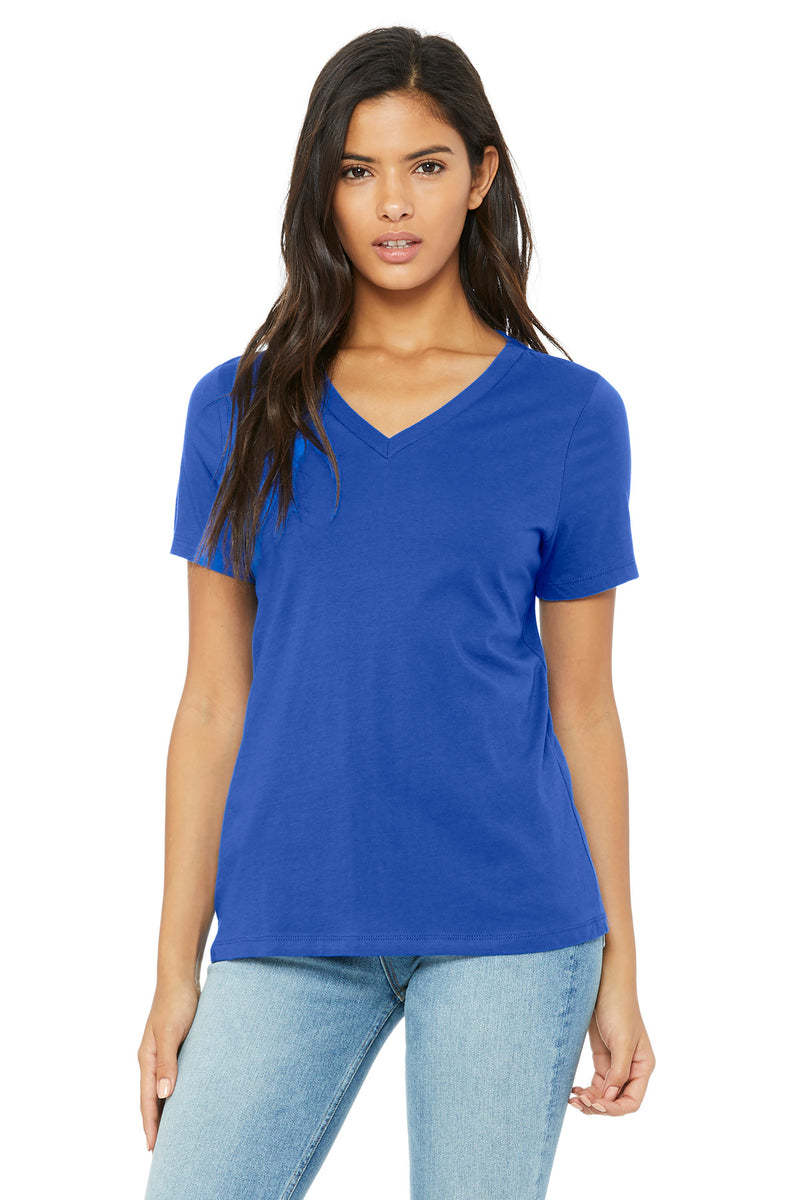 Load image into Gallery viewer, BELLA+CANVAS  Women&#39;s Relaxed Jersey Short Sleeve V-Neck Tee. BC6405
