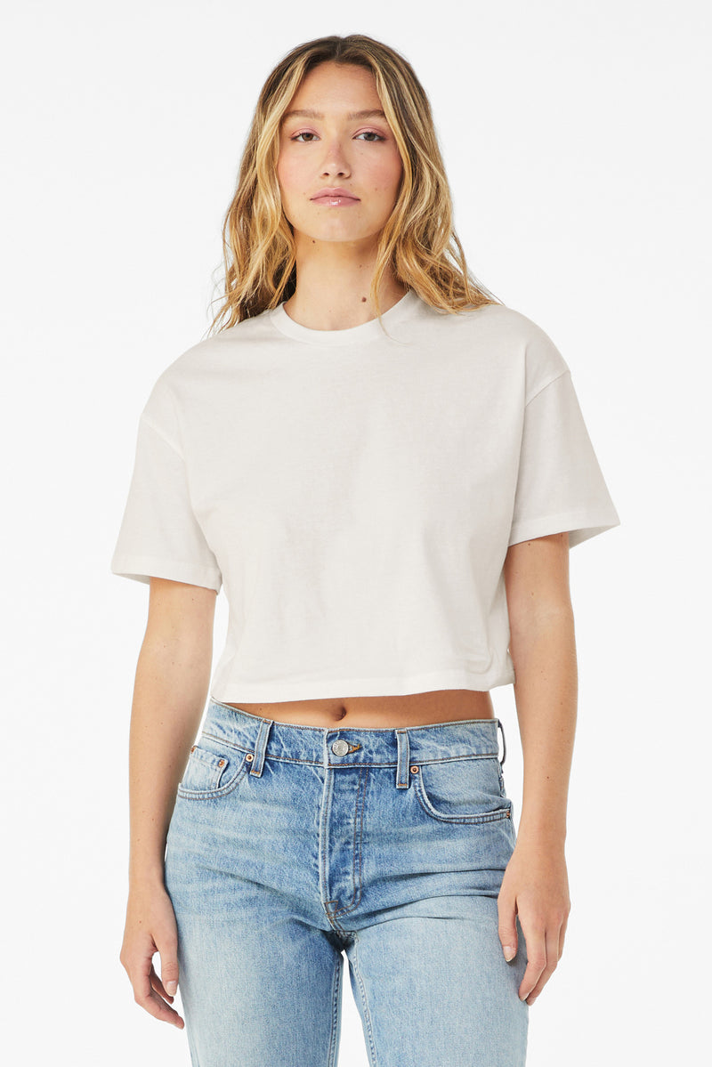 Load image into Gallery viewer, BELLA+CANVAS Women&#39;s Jersey Crop Tee BC6482
