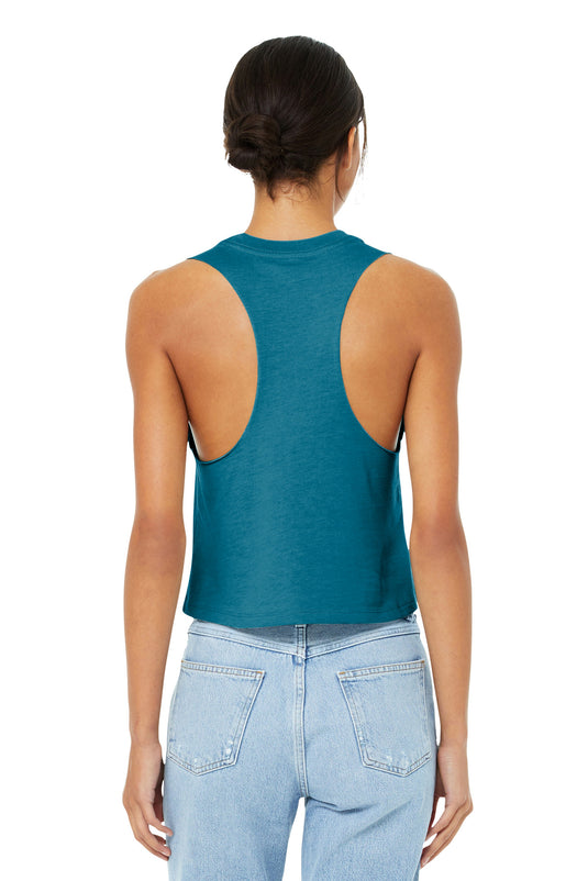 BELLA+CANVAS  Women's Racerback Cropped Tank. BC6682