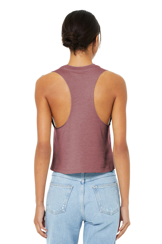BELLA+CANVAS  Women's Racerback Cropped Tank. BC6682