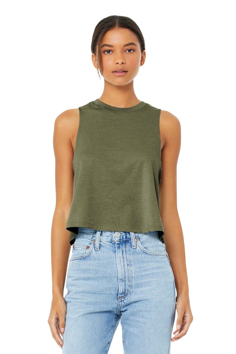 Load image into Gallery viewer, BELLA+CANVAS  Women&#39;s Racerback Cropped Tank. BC6682
