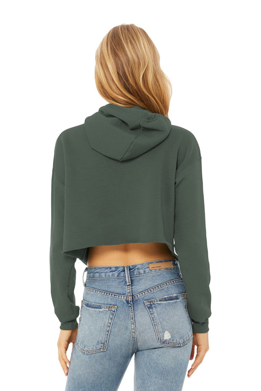 BELLA+CANVAS  Women's Sponge Fleece Cropped Fleece Hoodie. BC7502
