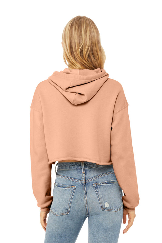 BELLA+CANVAS  Women's Sponge Fleece Cropped Fleece Hoodie. BC7502