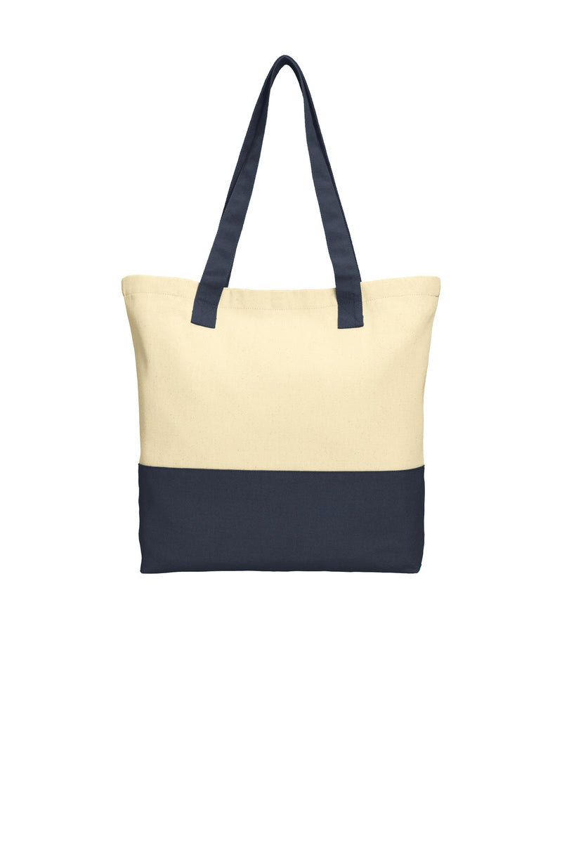 Load image into Gallery viewer, Port Authority Colorblock Cotton Tote. BG414
