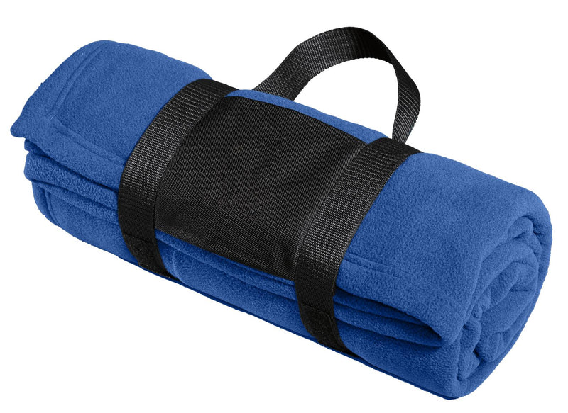 Load image into Gallery viewer, Port Authority Fleece Blanket with Carrying Strap. BP20
