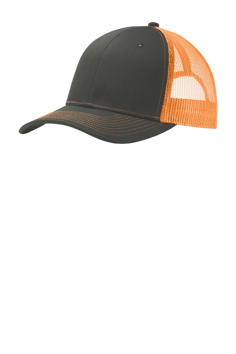 Load image into Gallery viewer, Port Authority Snapback Trucker Cap. C112
