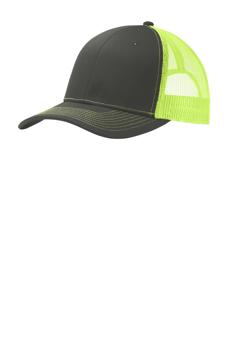 Load image into Gallery viewer, Port Authority Snapback Trucker Cap. C112
