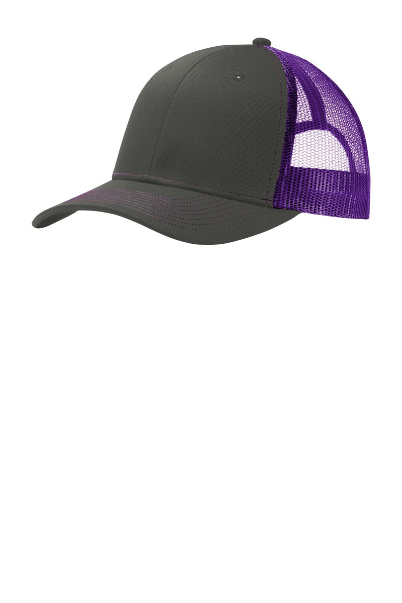 Load image into Gallery viewer, Port Authority Snapback Trucker Cap. C112
