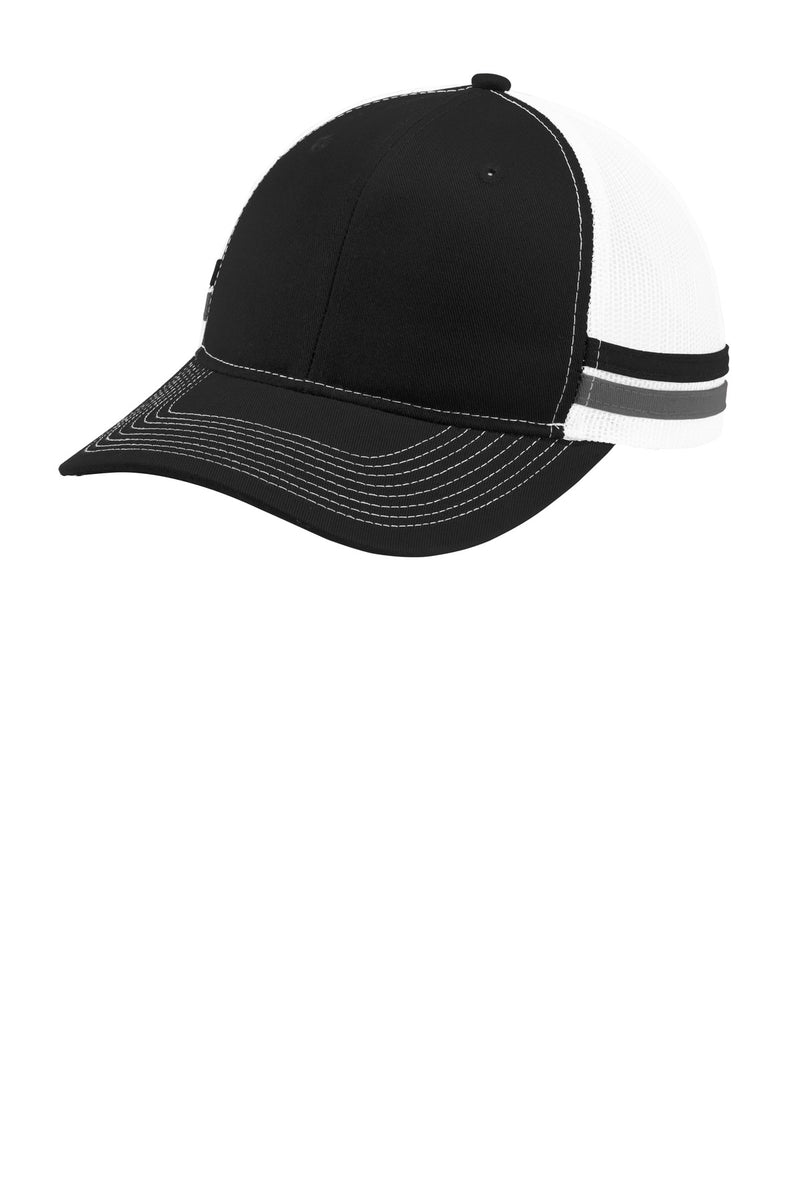 Load image into Gallery viewer, Port Authority  Two-Stripe Snapback Trucker Cap. C113

