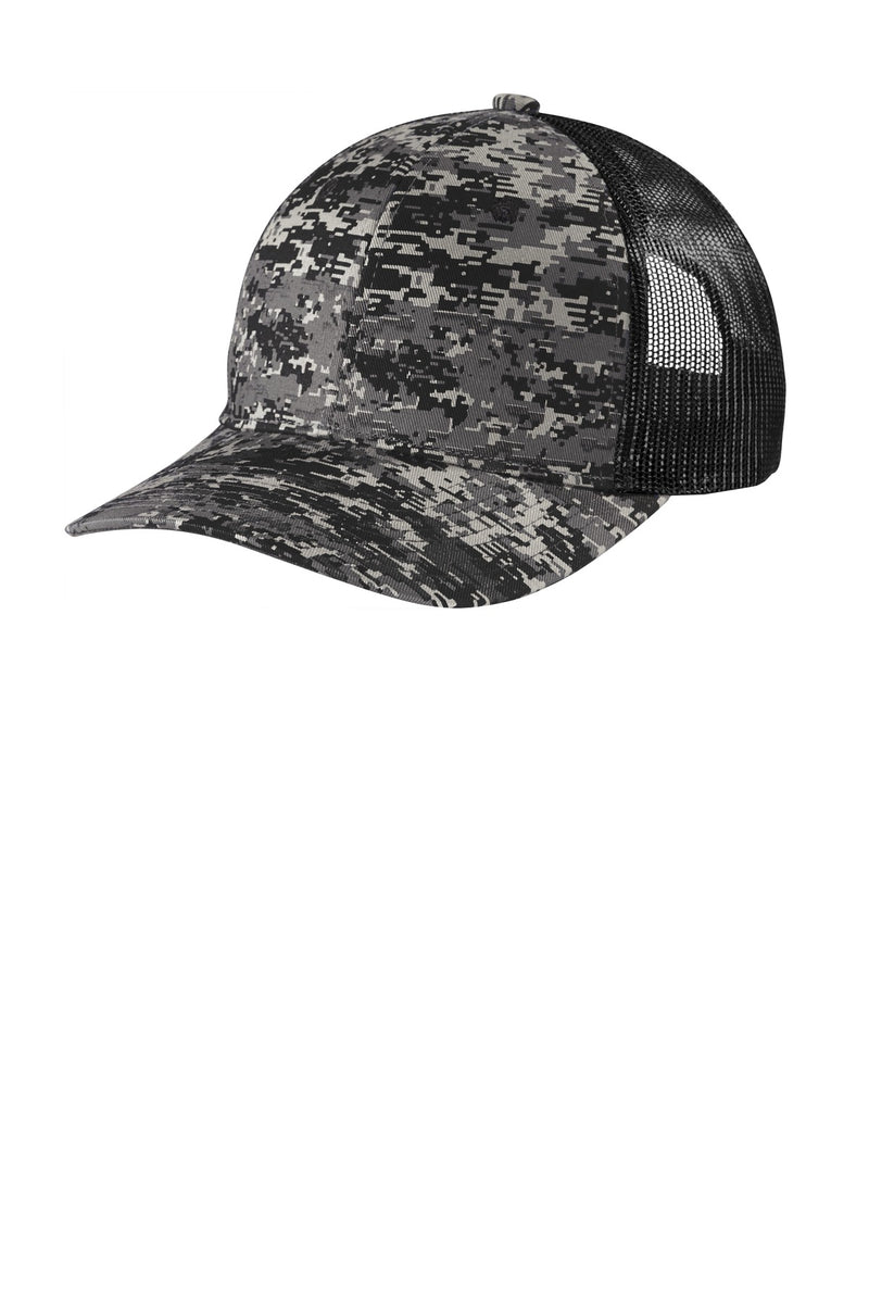 Load image into Gallery viewer, Port Authority  Digi Camo Snapback Trucker Cap C114
