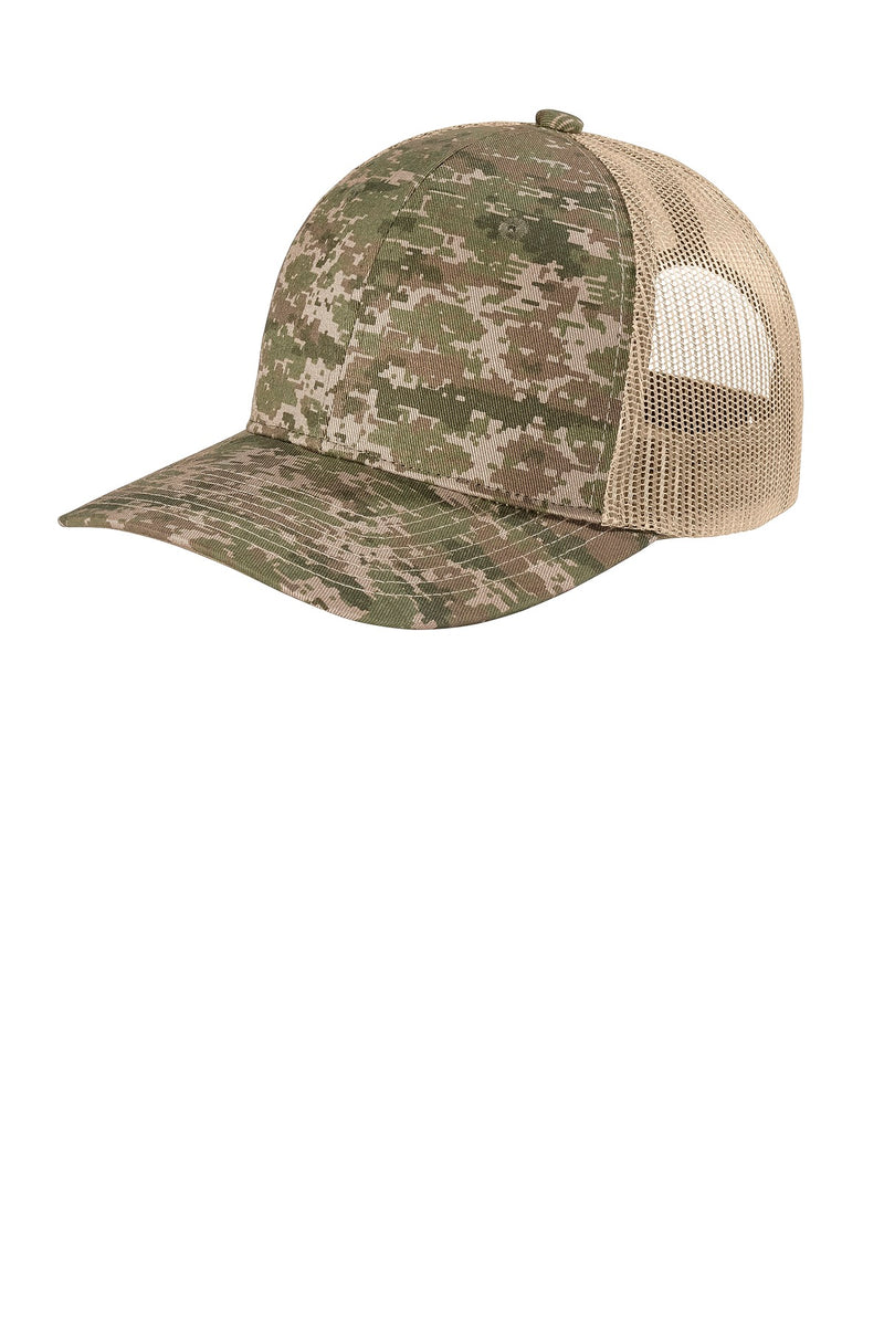 Load image into Gallery viewer, Port Authority  Digi Camo Snapback Trucker Cap C114
