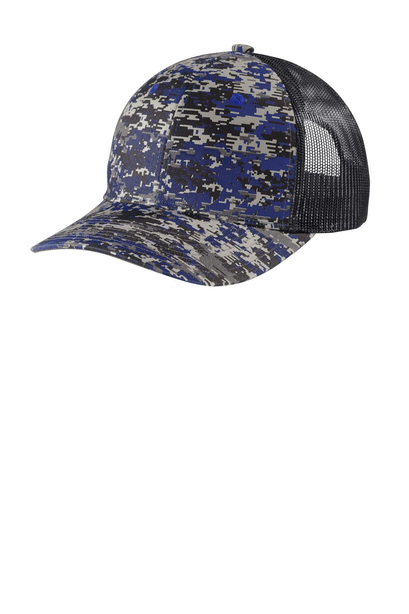 Load image into Gallery viewer, Port Authority  Digi Camo Snapback Trucker Cap C114
