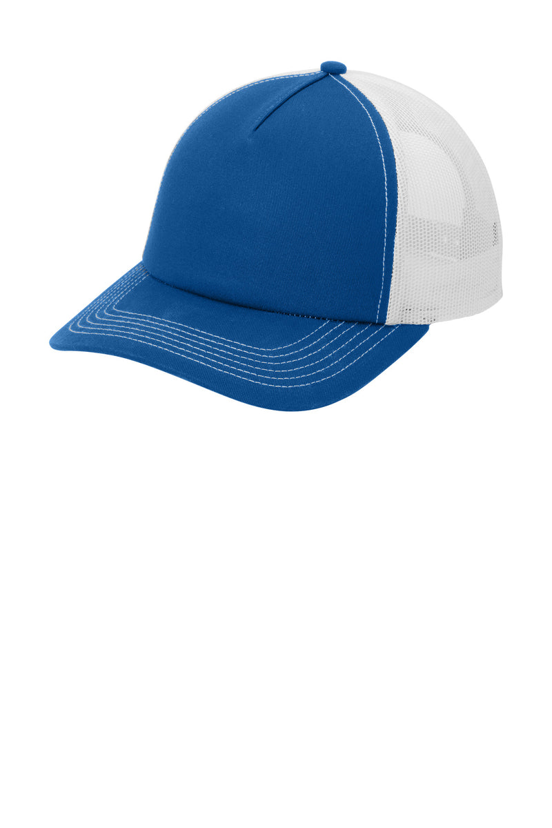 Load image into Gallery viewer, Port Authority Low-Profile Snapback 5-Panel Trucker Cap C115LP
