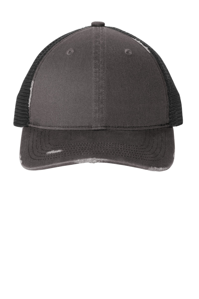 Load image into Gallery viewer, Port Authority Distressed Mesh Back Cap C600
