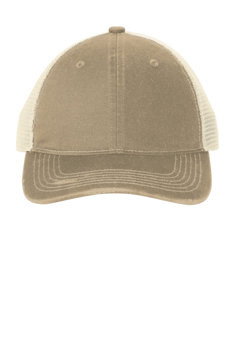 Load image into Gallery viewer, Port Authority Distressed Mesh Back Cap C600
