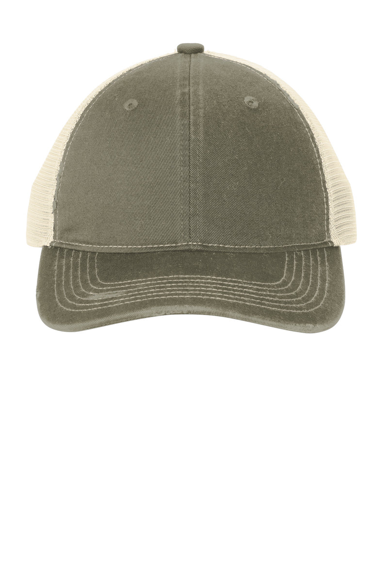 Load image into Gallery viewer, Port Authority Distressed Mesh Back Cap C600
