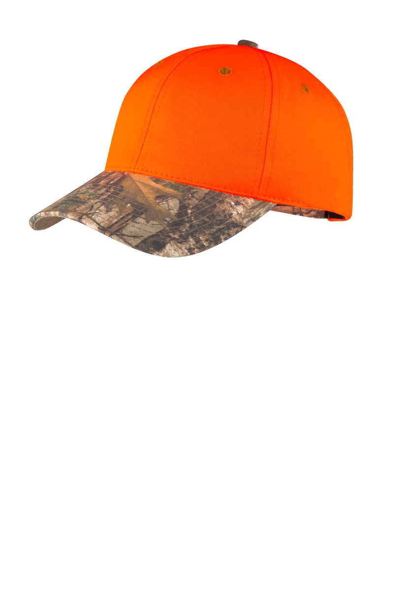 Load image into Gallery viewer, Port Authority Enhanced Visibility Cap with Camo Brim. C804
